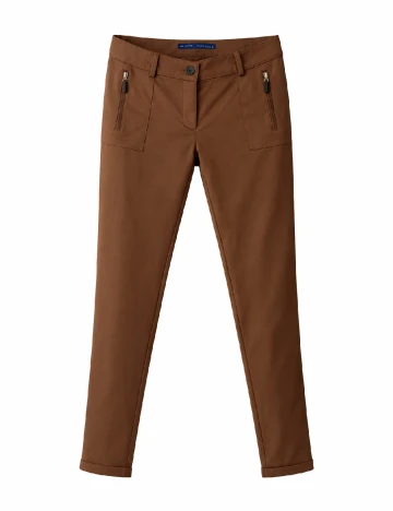 Pantaloni Zara, maro