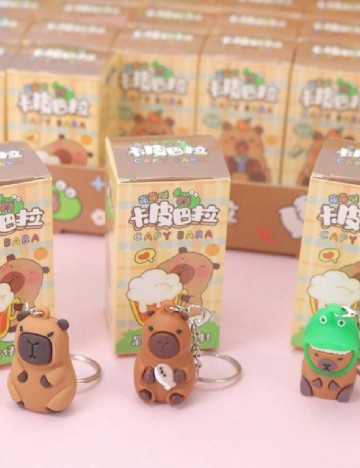 
						Set brelocuri Capybara, 12 bucati SHEIN, mix culori