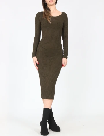 Rochie medie Bershka, verde