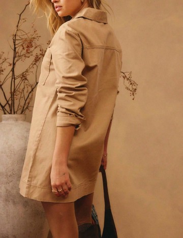 Rochie scurta Aralina, crem