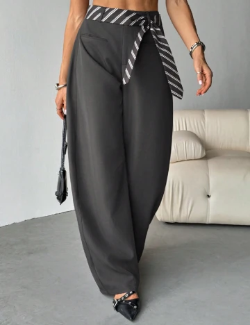 Pantaloni SHEIN, gri inchis