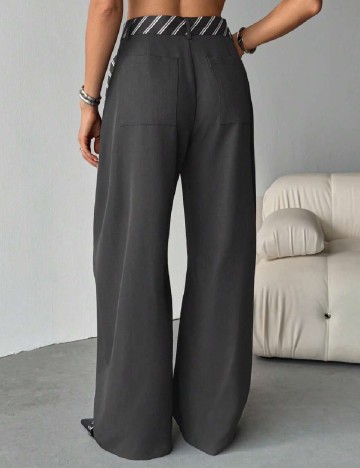 Pantaloni SHEIN, gri inchis