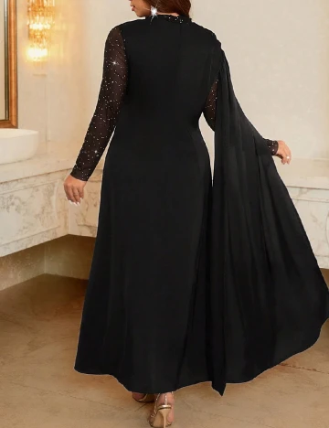 Rochie lunga SHEIN CURVE, negru