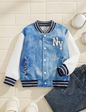 Jacheta Shein Kids, albastru