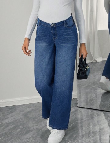 Blugi SHEIN Maternity, albastru