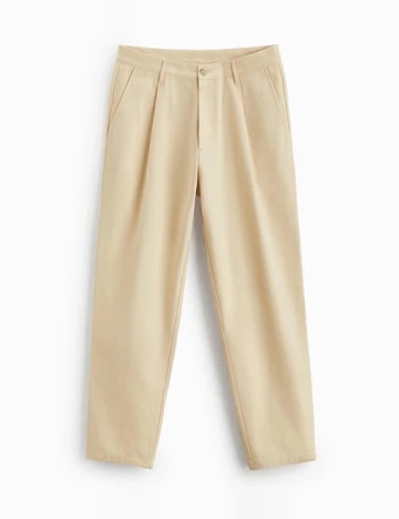 Pantaloni Zara, crem
