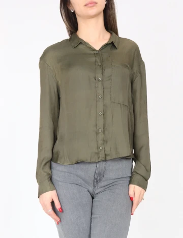 Camasa Bershka, verde