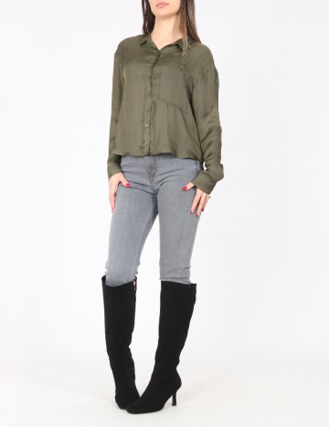 Camasa Bershka, verde