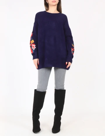 Bluza Oversize Zara, bleumarin