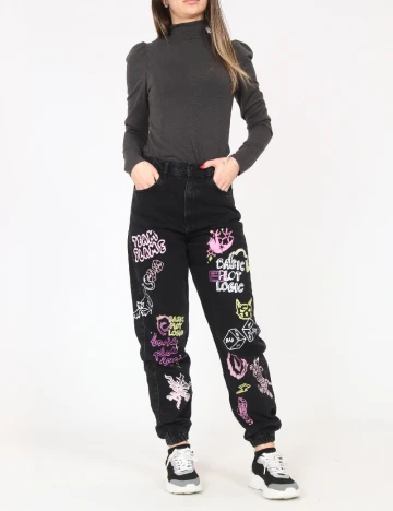 Blugi Bershka, negru