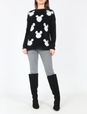 Pulover Bershka, negru