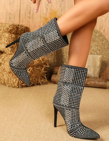 Botine SHEIN, argintiu