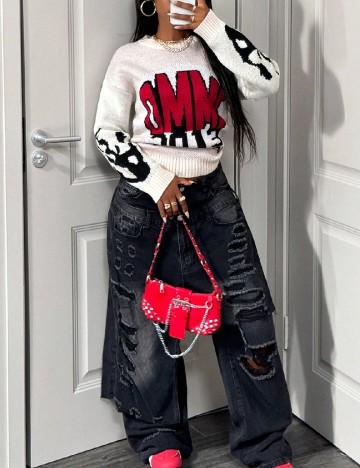 
						Pulover SHEIN, mix culori