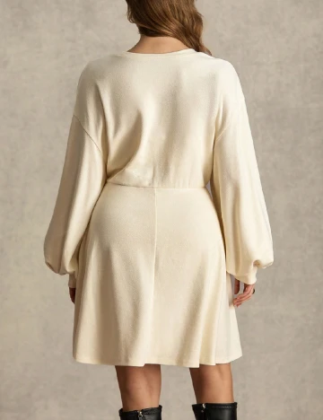 Rochie scurta SHEIN CURVE, crem