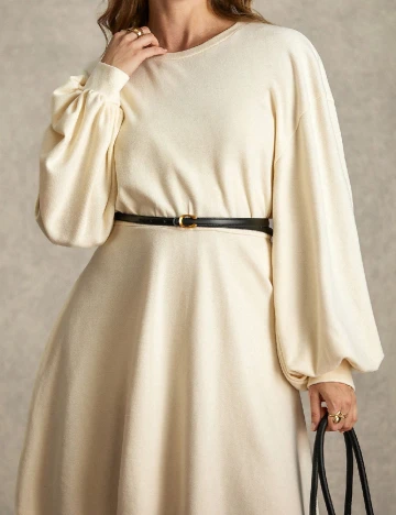 Rochie scurta SHEIN CURVE, crem