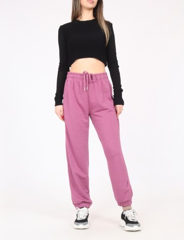 Pantaloni Bershka, mov