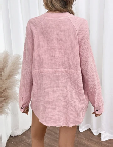 Camasa SHEIN, roz pal