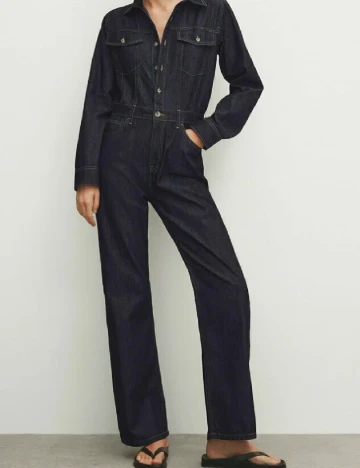 Salopeta Massimo Dutti, bleumarin inchis