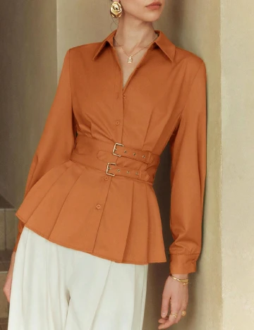 Camasa SHEIN, portocaliu