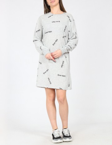 Rochie scurta Bershka, gri