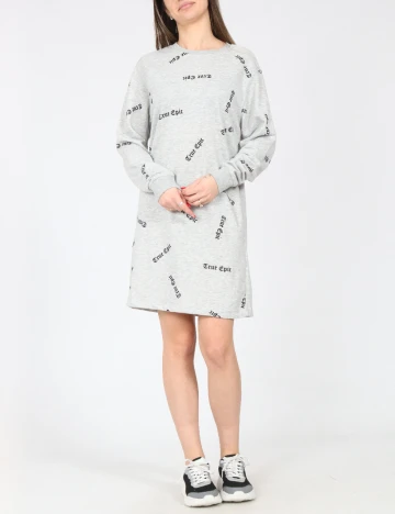 Rochie scurta Bershka, gri