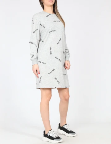 Rochie scurta Bershka, gri