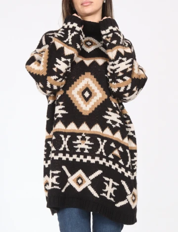 Pulover Oversize Zara, mix culori