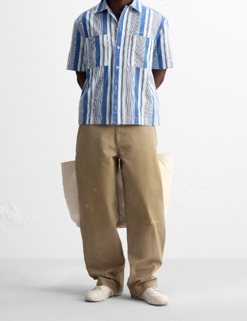 
						Pantaloni Zara, maro