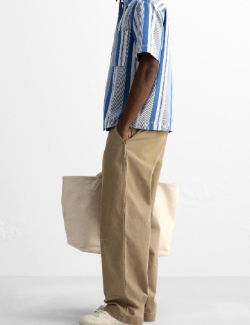 Pantaloni Zara, maro