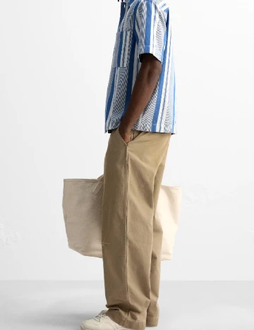 Pantaloni Zara, maro