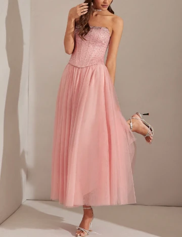 Rochie medie SHEIN, roz