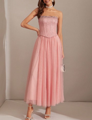 Rochie medie SHEIN, roz