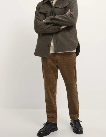 Pantaloni Zara, maro