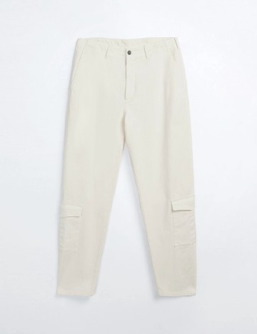 
						Pantaloni Zara, alb