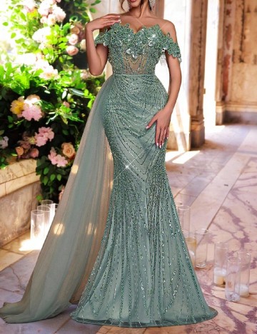 Rochie lunga SHEIN, verde