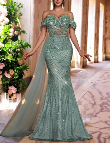 Rochie lunga SHEIN, verde