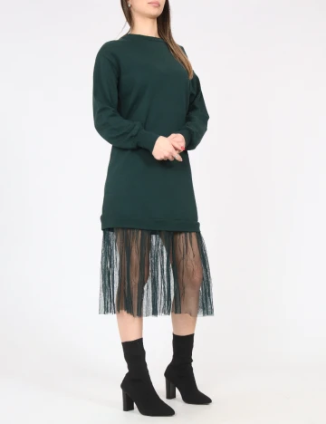 Rochie medie Bershka, verde