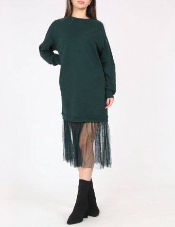 Rochie medie Bershka, verde