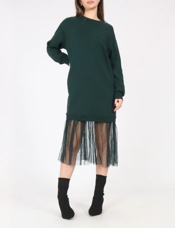 Rochie medie Bershka, verde