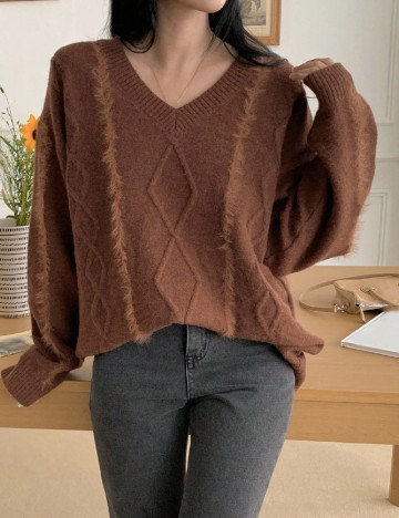 Bluza Oversize Dazy, maro