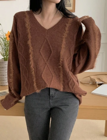 Bluza Oversize Dazy, maro