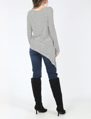 Bluza Bershka, alb/negru