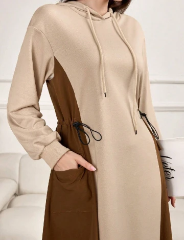 Rochie medie SHEIN, maro