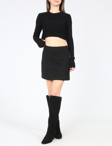 Fusta Bershka, negru