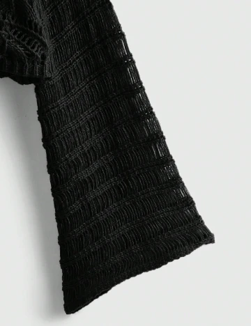 Bolero Romwe Plus Size, negru