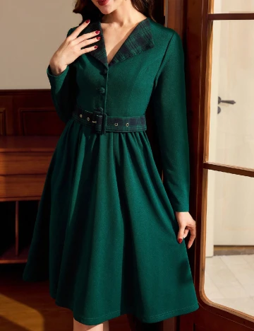 Rochie scurta SHEIN, verde