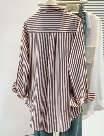 Camasa SHEIN CURVE, maro