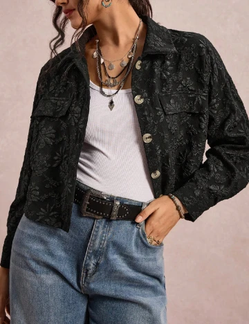 Camasa SHEIN CURVE, negru