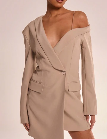 Rochie scurta Musera, bej