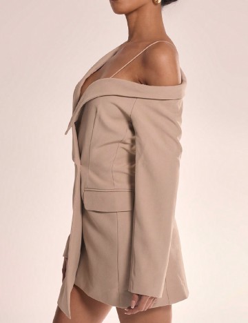 Rochie scurta Musera, bej